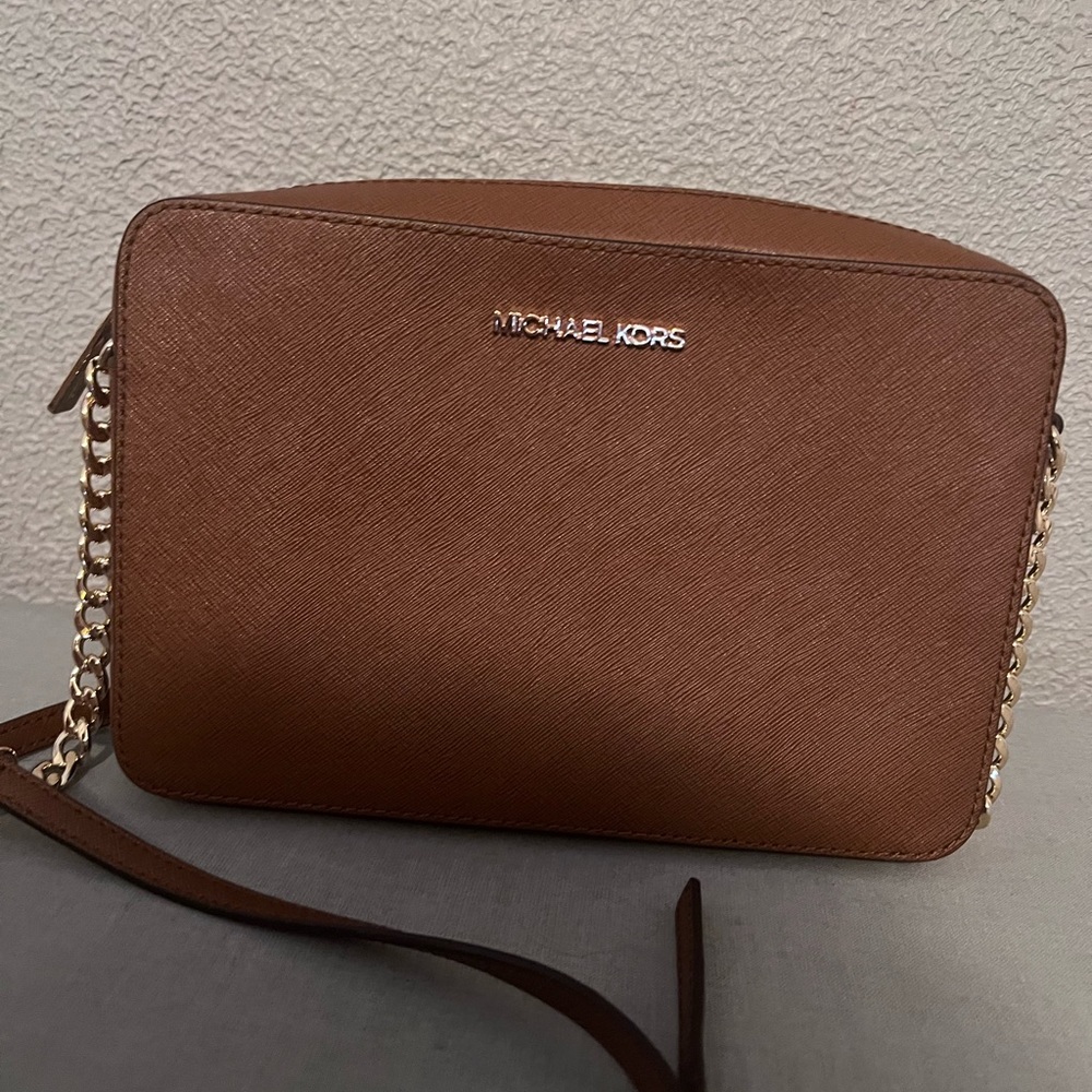 Michael Kors brown cross body bag